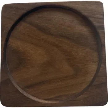 Podtácek Masivní dřevěný podtácek čtvercový, WHITE ORCHID druh podtácku: čtvercový s kolečkem