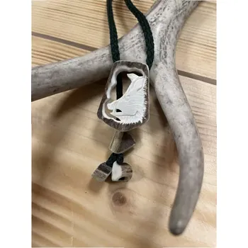 Přívěsek Myslivecké bolo vyřezávané č.11 - hlava jelena