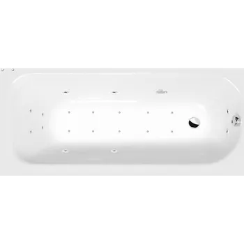 Vana LAURA hydromasážní vana, 160x70x39cm, Active Hydro-Air, chrom