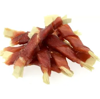 Pamlsek pro psa Plátek z tresky obalený kachním masem 250g