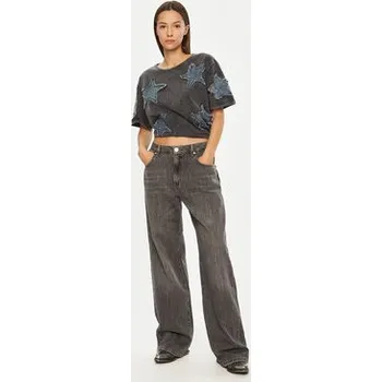 One Teaspoon T-Shirt Denim Star 26858 Šedá Relaxed Fit XS