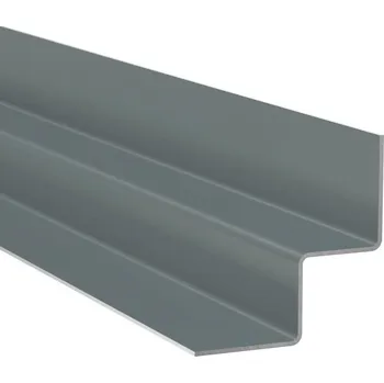 Stavební profil Profil vnitřní HardiePlank MetalTrim ocelově šedá – 3000 mm 5ks/bal