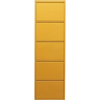 Botník KARE Design Výklopný botník Caruso 5 žlutý