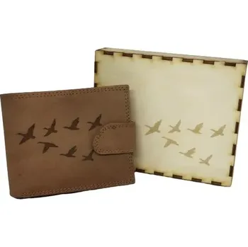 Peněženka Myslivecká kožená peněženka - kachny (Myslivecká peněženka)