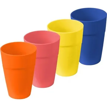 Sklenice kelímek 0,25l, MIX barev, plast