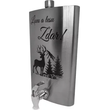 Placatka Myslivecká placatka s kohoutkem 1,7 l (Myslivecká placatka)