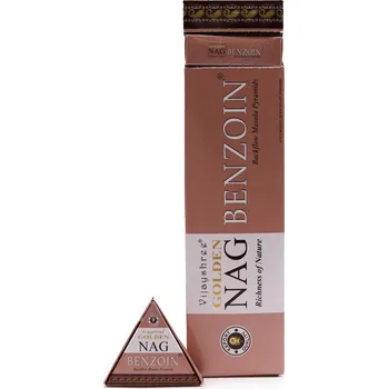 Aroma difuzér 42g Jumbo Golden Nag - Vonné Kužely Varianta: Benzoin Back Flow Vonné Kužely -