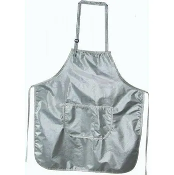 Kuchyňská zástěra Zástěra střihací lesklý nylon stříbrná
