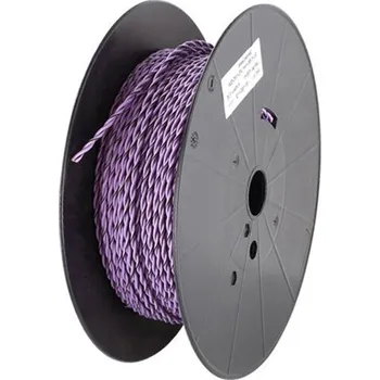 Audio kabel Kabel repro 2x2,5mm², fialová / fialovo-černá, Role: 100m<br />Výrobce: - 232192 R100