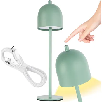 Lampička Toolight Toolight, bezdrátová noční USB lampa APP1361-T, zelená matná, OSW-08624