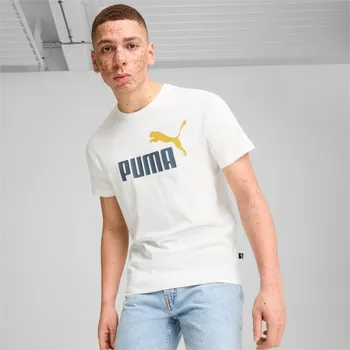 Pánské tričko PUMA - ESS+ 2 COL LOGO TEE PÁNSKÉ BAVLNĚNÉ TRIKO 586759-41XL