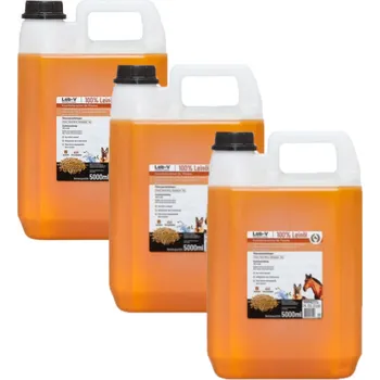 LAB-V Lněný olej Leinöl pro koně, psy a kočky 3x5000ml
