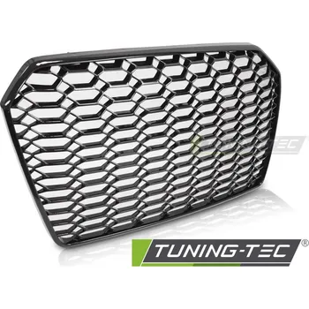 Nárazník MŘÍŽKA SPORT LESKLÁ ČERNÁ pro AUDI A6 C7 14-18