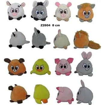 plyšák Zwierzęta wiejskie kula 8cm MIX