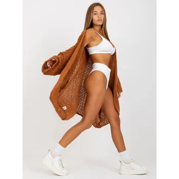 Dámský svetr Dámský velbloudí oversize svetr OCH BELLA FPrice, jedna velikost i523_2016103279104