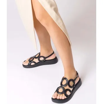 Dámské sandále Wonders dámské kožené sandály 6533 černé Velikost: 37