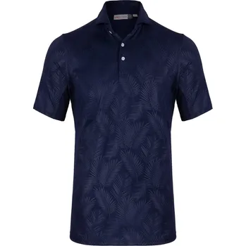 Pánské tričko Kjus Men Motion Embossed Polo S/S L/52, Atlanta Blue, pánské