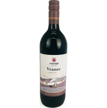 Víno Vranec Tikveš 12.5% - suché červené víno - severní Makedonie - 1.0L