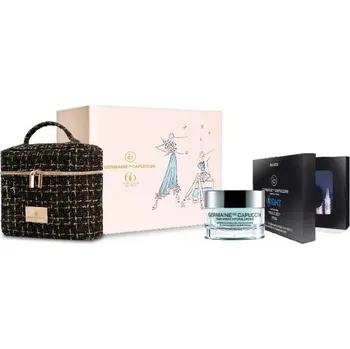 Kosmetická sada Germaine de Capuccini Timexpert Hydraluronic Set - Hydratační krém pro suchou pleť 50ml + Koncentrovaná noční kůra 10x2ml + Necesér Dárková sada