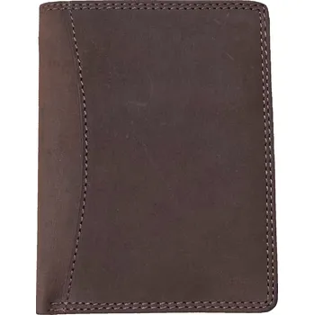 Peněženka WILD FASHION4U pánská kožená peněženka Hnědá