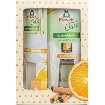 Aroma difuzér Súprava darčeková Frosch EKO, Oase pomaranč, difúzer + náhradná náplň, 2x 90 ml