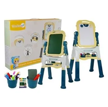 Magnetická kreslící tabulka Tablica dwustronna magnetyczna i kredowa niebieska