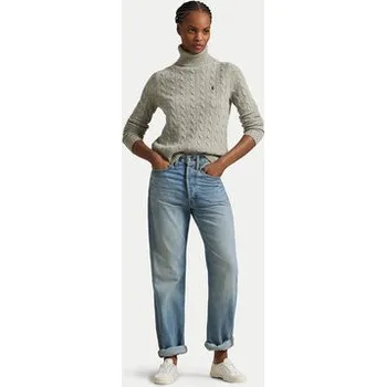 Dámský svetr Polo Ralph Lauren Rolák 211888686002 Šedá Regular Fit S