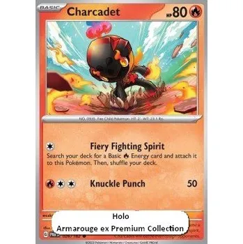Sběratelská karetní hra Pokémon PAR 026/182 Charcadet (Armarouge Collection) - Paradox Rift Stav: Near Mint, Verze: COSMIC HOLO