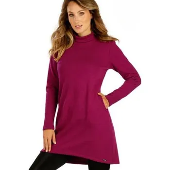 Dámské šaty Dámské mikinové šaty Litex 7E249 vínové vínová S