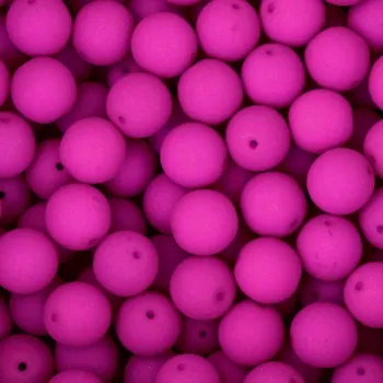 Dětské navlékací korálky Pro Háčkování Korálek neon skleněný 8 mm 20 ks neonově fialový