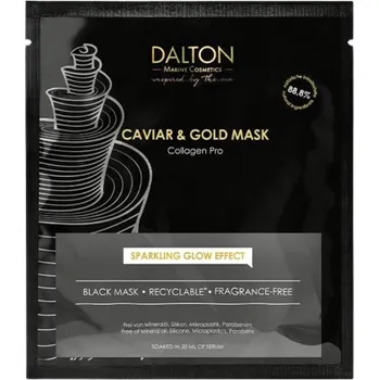 Pleťová maska CAVIAR & GOLD LUXURY ANTI AGING MASK - Prémiová KAVIÁROVÁ vyhlazující maska se ZLATEM a KOLAGENEM, 1ks