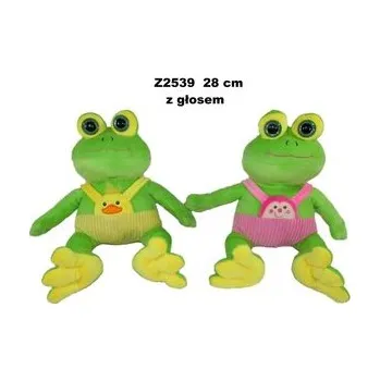plyšák Żaba z głosem 28cm MIX
