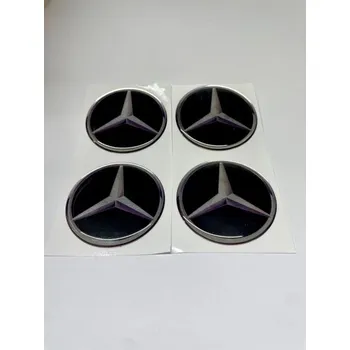 Poklice na kolo Automax Samolepky na poklice Mercedes 55 mm