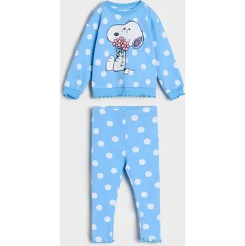 Dívčí spodní prádlo Sinsay - Žerzejová souprava Snoopy - světle modrá - 8410E-50X - 8410E-50X-74