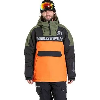 Meatfly pánská SNB & SKI bunda Zenith Orange / Black | Černá | Velikost XXL
