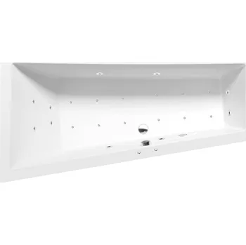 Vana ANDRA L hydromasážní vana, 180x90x45cm, Active Hydro-Air, chrom