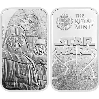 Royal Mint UK Star Wars stříbrný slitek 1oz 2024 Dark Side
