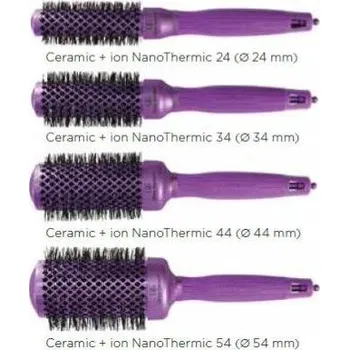 kartáč na vlasy Olivia Garden NANOTHERMIC VIOLET EDITION ⌀ 44 mm