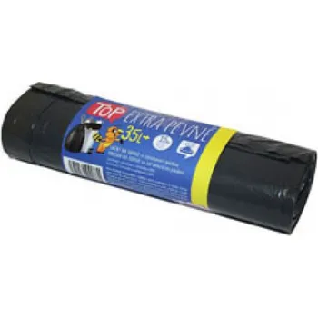 Drogerie Pytle do koše Vipor Top stahovací - 50x60cm / 35l / 30my / 15ks / černá / extra pevné