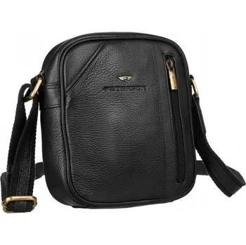 Černá kožená crossbody taška Peterson no. 8023