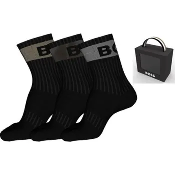 Pánské ponožky BOSS pánské ponožky 3 pack 001 v dárkové krabičce - Černá / Univerzální