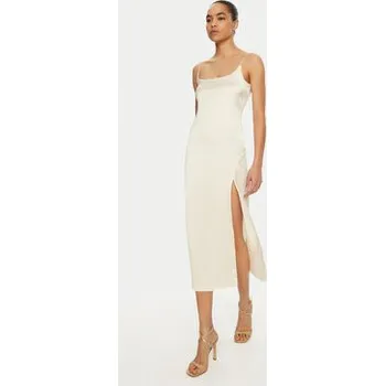 Dámské šaty JACQUEMUS Koktejlové šaty 24E241DR100 Écru Regular Fit 36