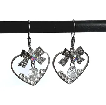 Náušnice Prosperk Náušnice srdíčka s mašličkou