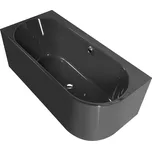 ASTRA L MONOLITH asymetrická vana 160x75x60cm, šedá