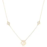 Zlatnictví Helios Zlatý řetízek se čtyřlístky a perletí