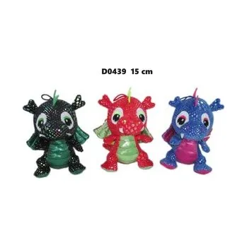 plyšák Smok błyszczący 15cm MIX