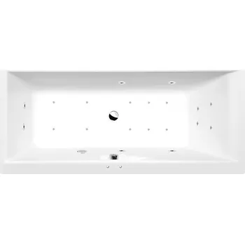 Vana CLEO hydromasážní vana, 160x75x48cm, Active Hydro-Air, chrom