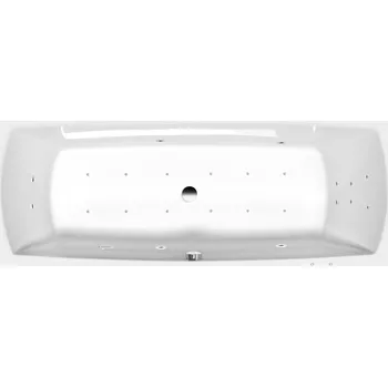 Vana LILY hydromasážní vana, 170x70x39cm, Attraction Hydro-Air, chrom