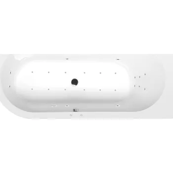 Vana ASTRA R hydromasážní vana, 165x80x48cm, Attraction Hydro-Air, chrom