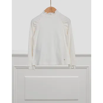 Dámská halenka Mayoral Dívčí triko s dlouhým rukávem 5610 béžové Rozměr: 122